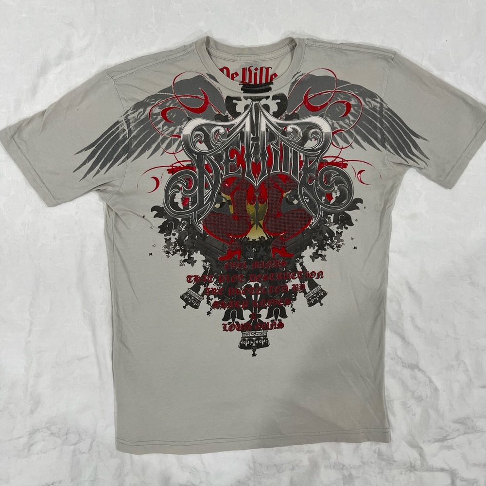 Affliction DeVille by Miami Ink USA made Rare collectible Men’s T Medium.
